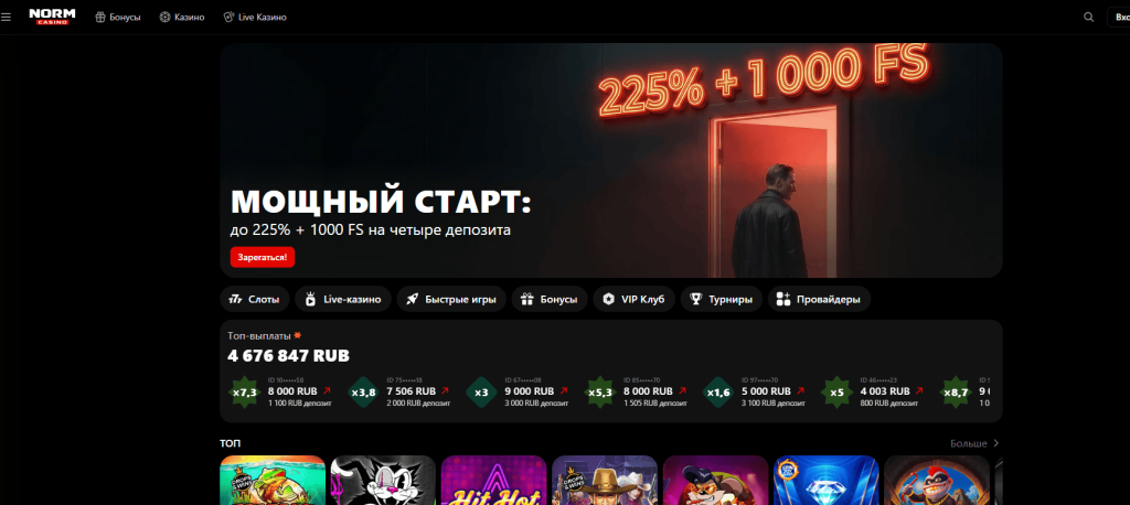 обзор Norm Casino